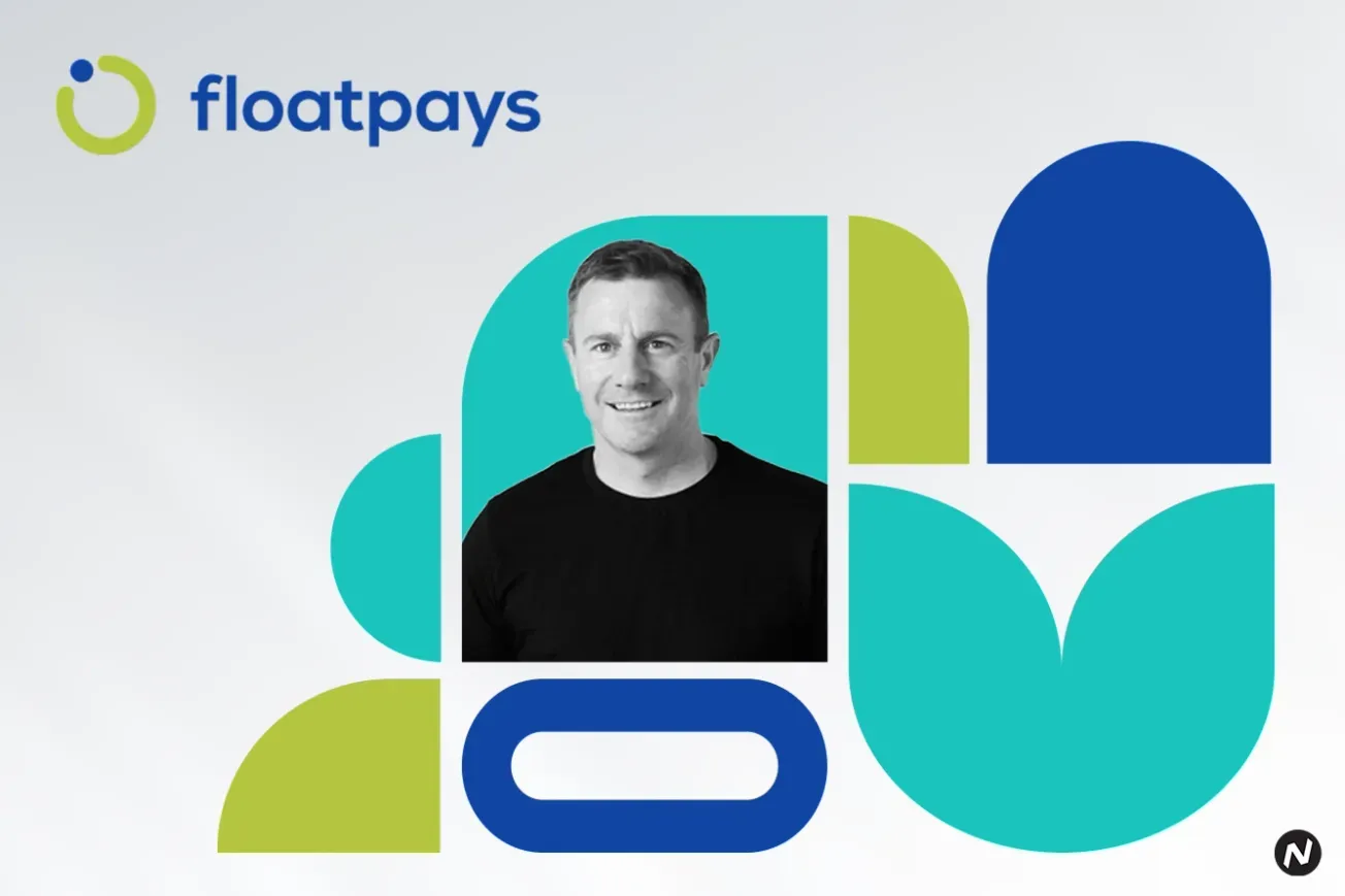 Floatpays founder Simon Ward and the Floatpays app interface showing earned wage access