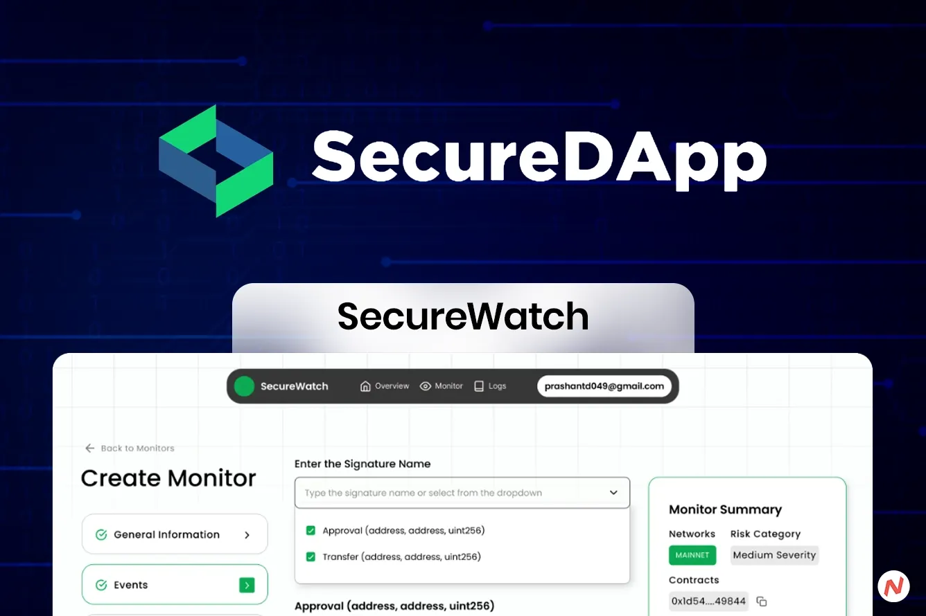 SecureDapp launches SecureWatch, a real-time threat detection tool for blockchain security at IIT Kanpur's C3iHub conference.