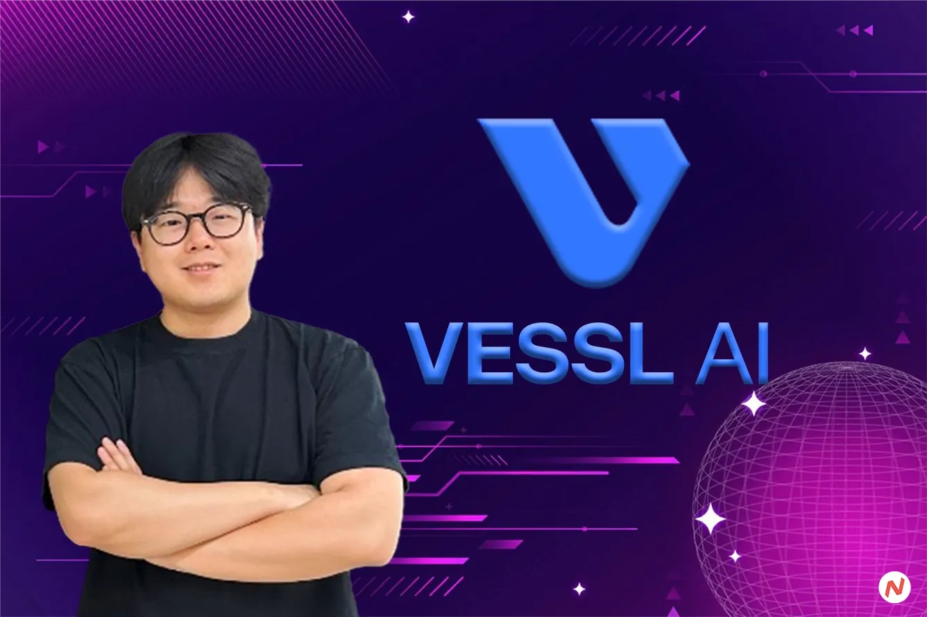 VESSL AI logo and platform interface for optimizing GPU costs with hybrid infrastructure