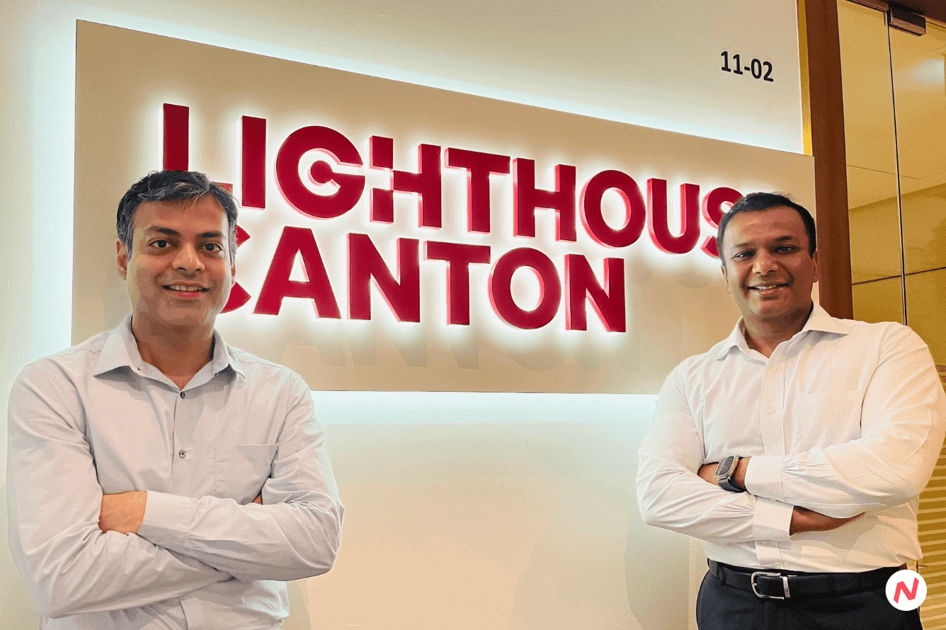 Lighthouse Canton venture debt report cover, highlighting non-dilutive financing growth for Indian startups