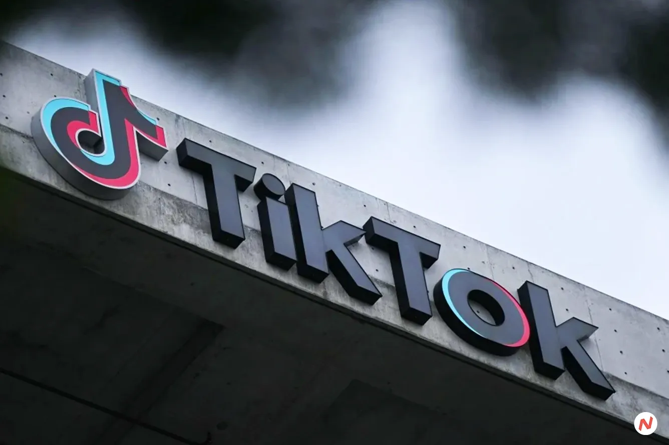 TikTok logo and Canadian flag; Canada orders TikTok office closure over security concerns, app remains accessible