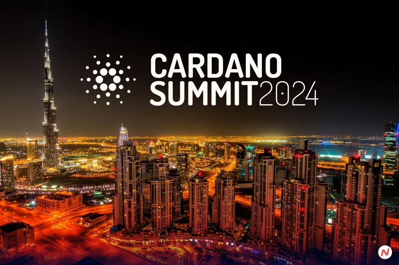 Cardano Summit 2024 event in Dubai with 1000+ attendees from 87 countries
