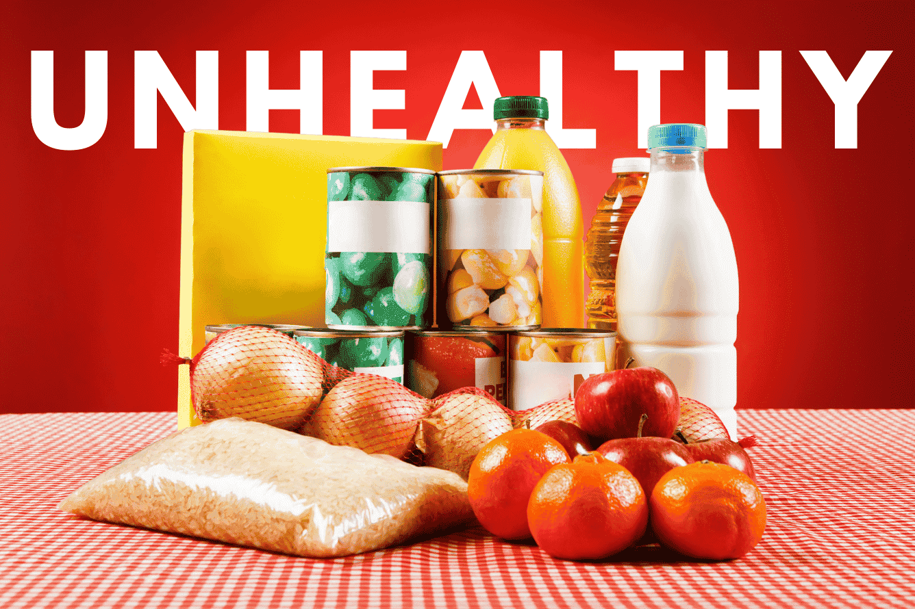 Food products from major companies like Nestlé, PepsiCo, and Unilever with lower nutritional ratings in low-income countries