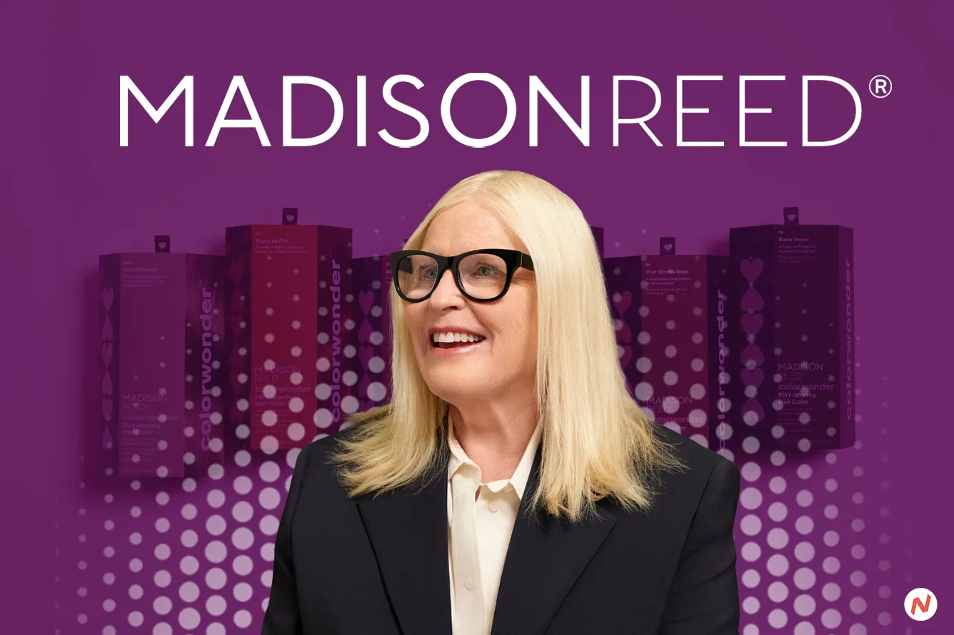 Madison Reed founder Amy Errett and the brand's at-home hair colour products