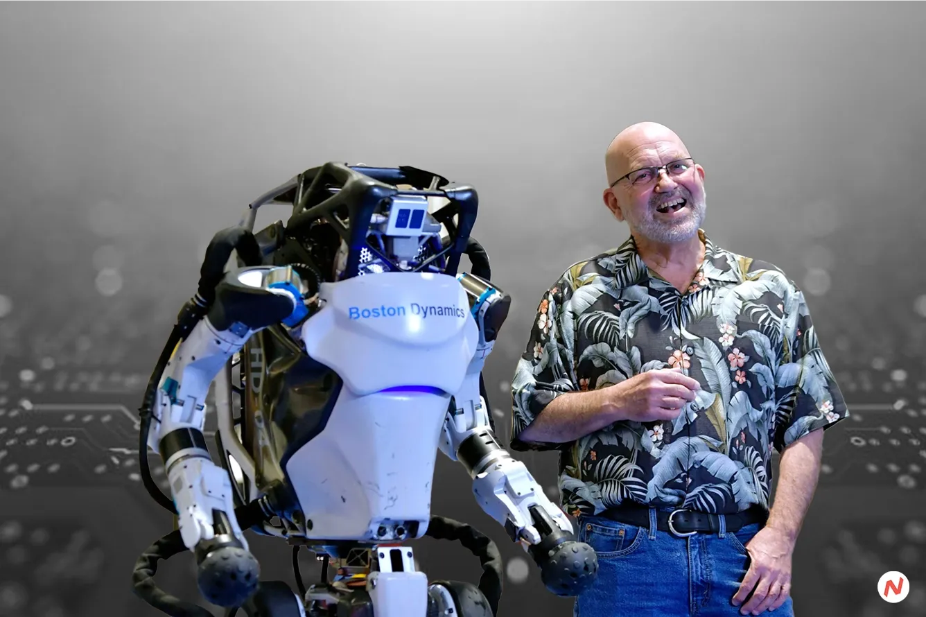 Boston Dynamics electric Atlas humanoid robot with RAI Institute partnership for reinforcement learning