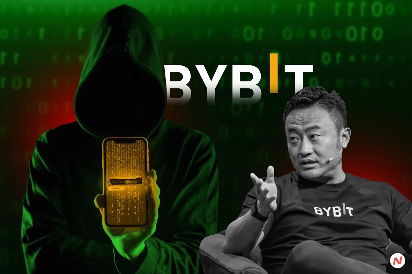 Bybit cryptocurrency exchange logo and Ethereum cryptocurrency symbol representing the $1.4 billion hack