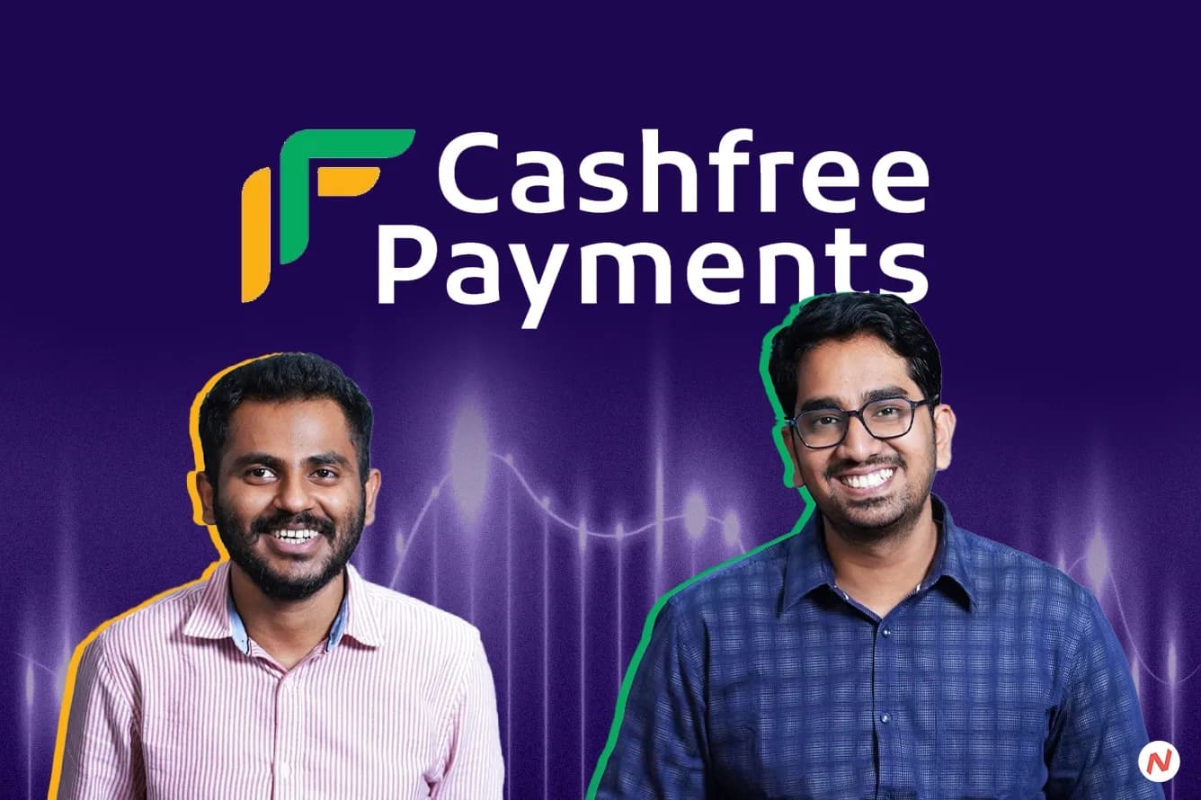 Cashfree founders Akash Sinha and Reeju Datta, the Bangalore-based payments firm processing over $80B annually