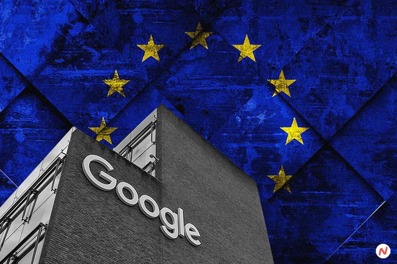 Google logo — EU charges under Digital Markets Act for favouring its own services like Google Shopping over competitors.