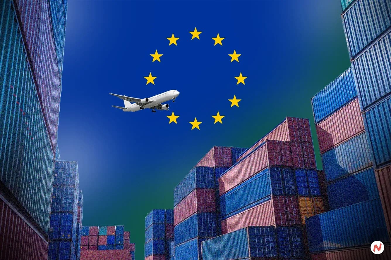 European logistics market growth chart showing $48.4 billion projected increase by 2029 from Technavio report