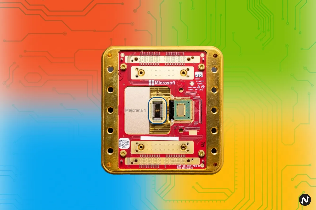 Microsoft's Majorana 1 quantum chip; quantum computing technology