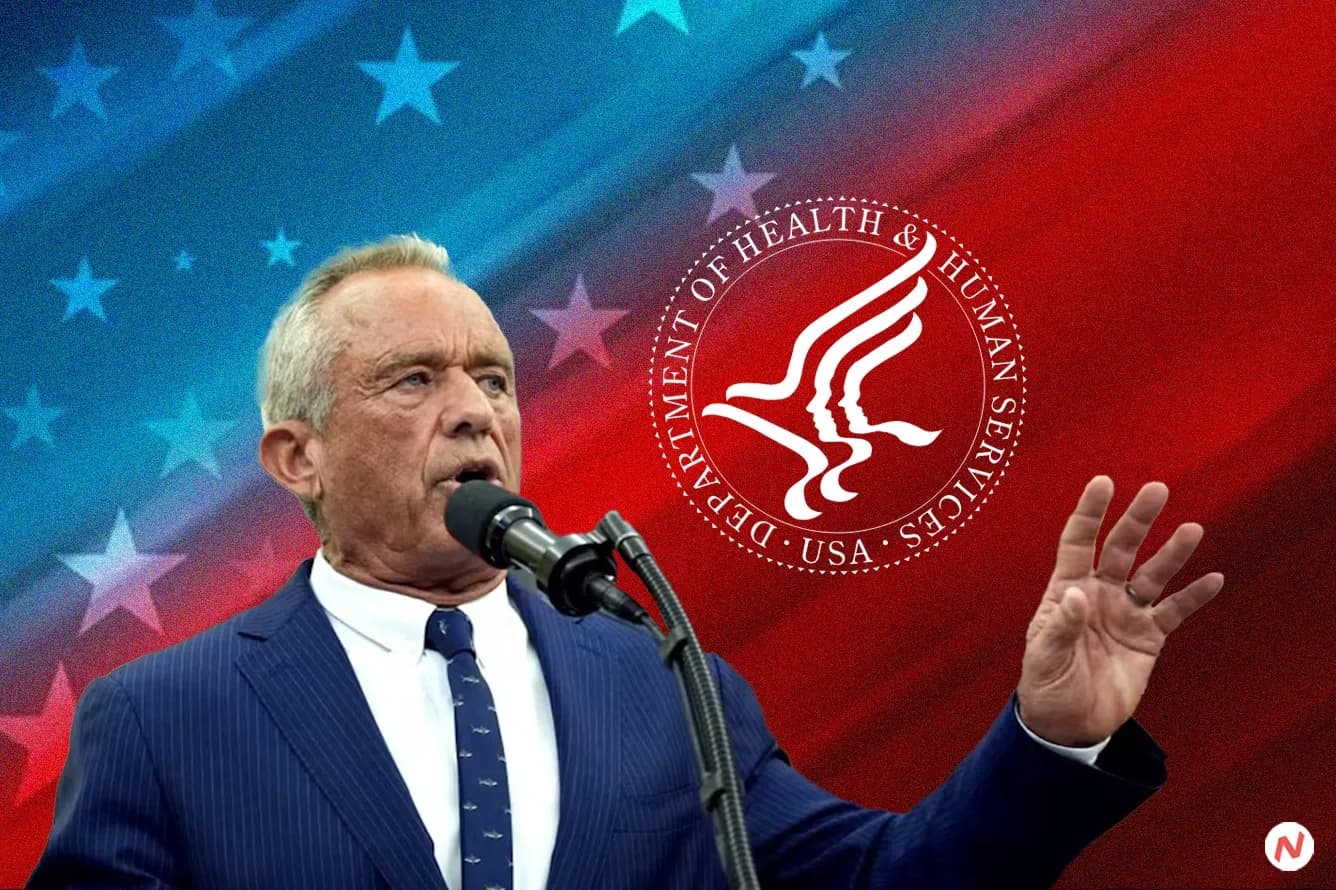 Robert F. Kennedy Jr. being sworn in as U.S. Health and Human Services Secretary
