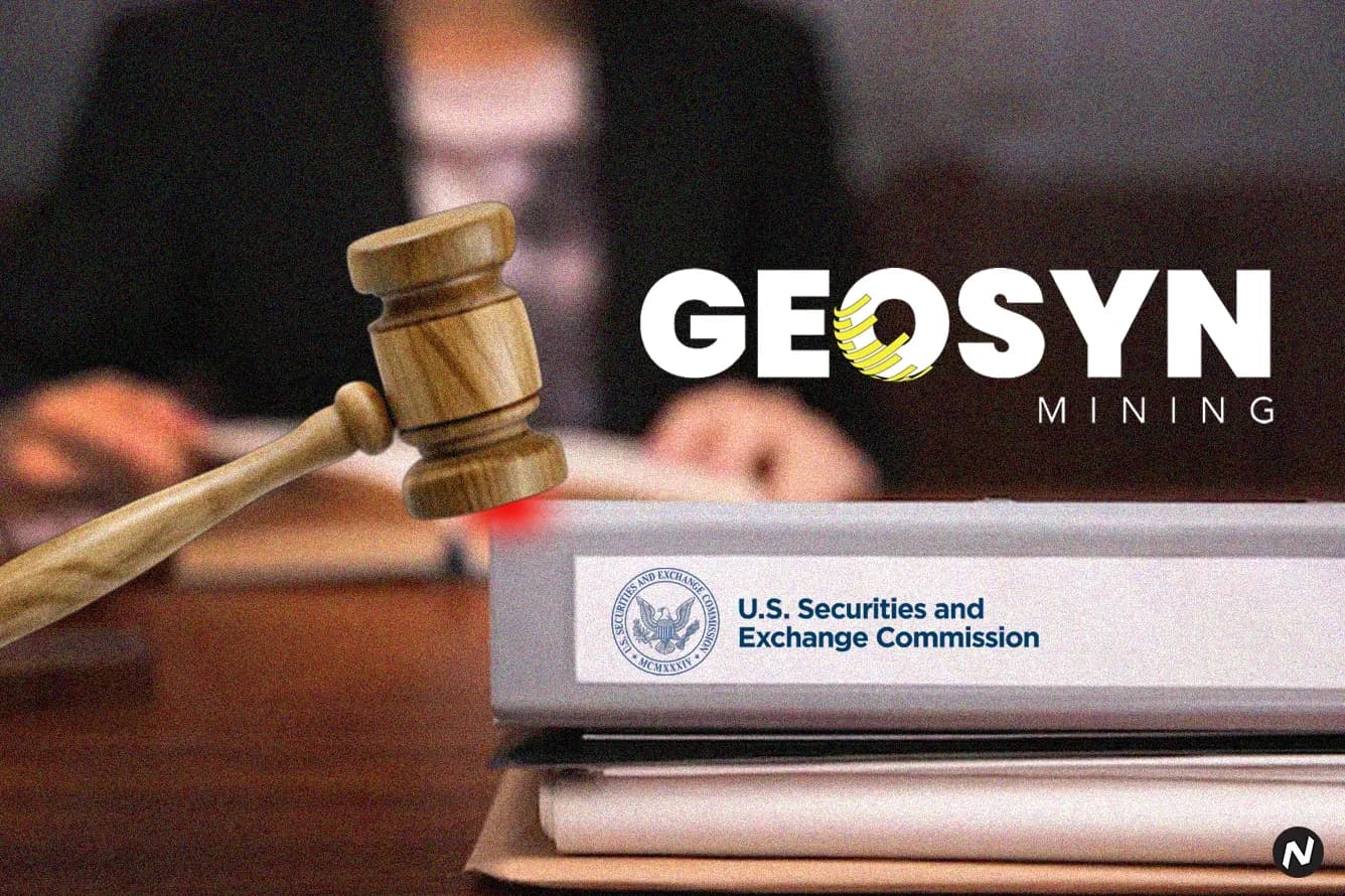 Bitcoin mining rigs and coins representing Geosyn Mining, subject of SEC fraud case and federal charges