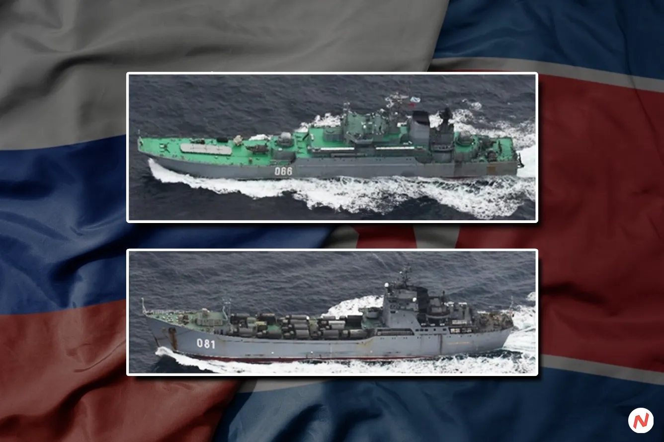 Satellite images show North Korean troop transfers to Russia's Dunai port via naval vessels