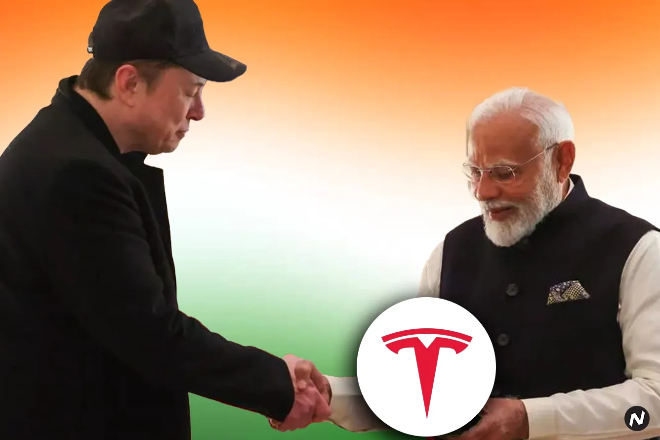 Tesla office or logo representing its recruitment drive in India amid US-India trade discussions