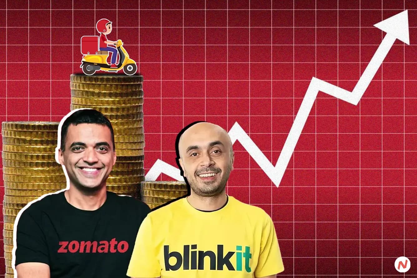 Zomato logo with Blinkit quick commerce platform: INR 1,500 Cr infusion for store expansion
