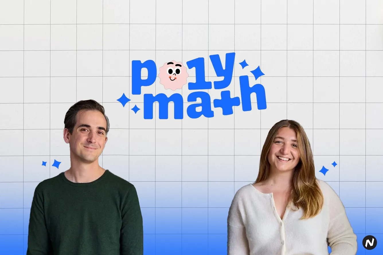 Polymath CEO Sophie Silver with the gamified math learning platform combining sandbox gaming and adaptive lessons.