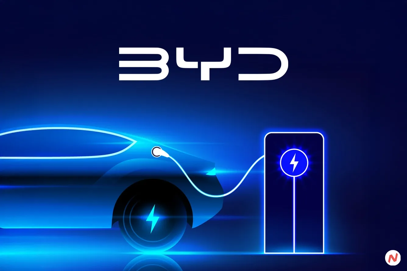 BYD super e-platform EV charging system with 1,000 kW peak power, allowing 5-minute charge for 400 km range