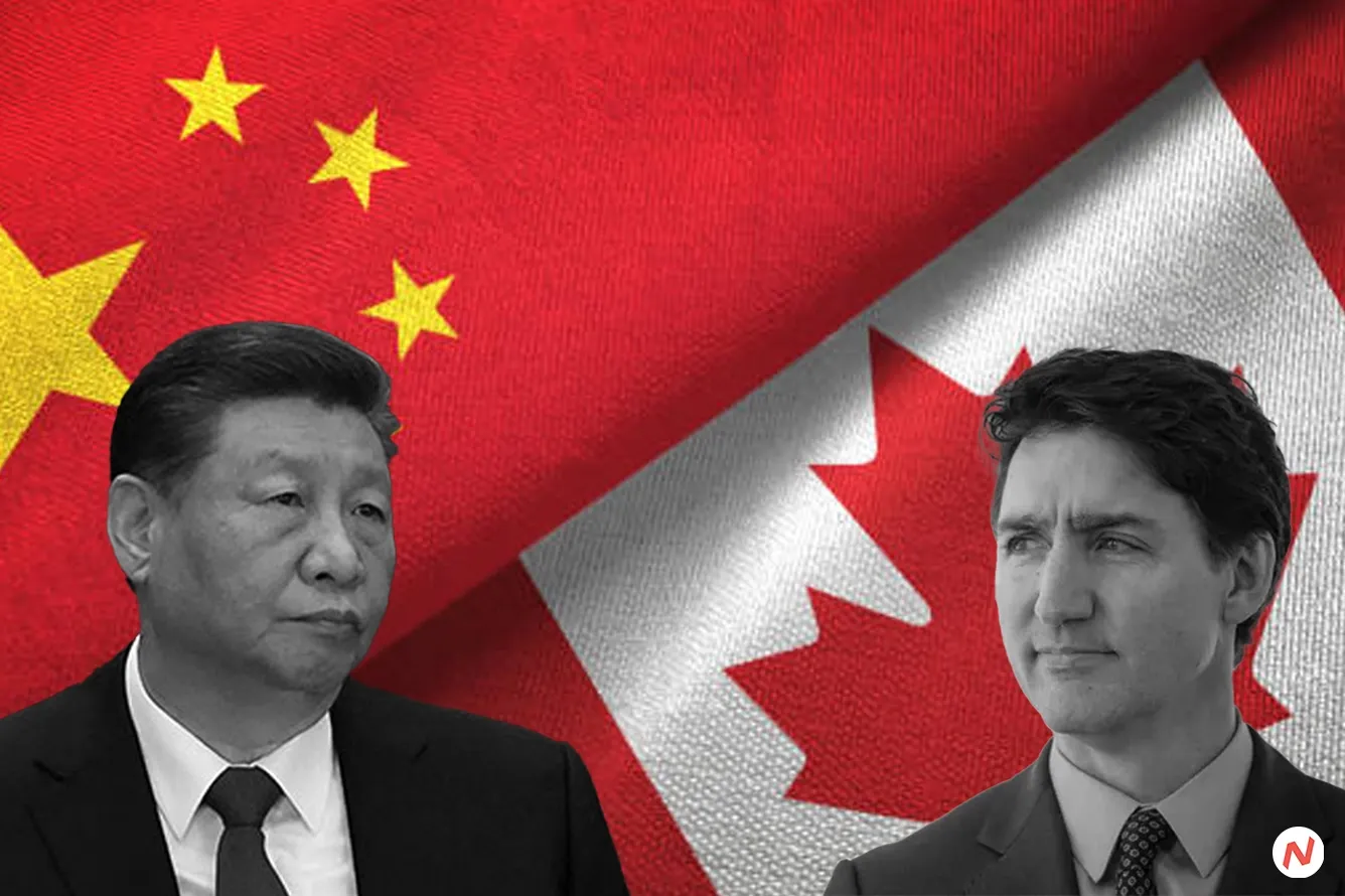 Canadian canola field and pork products, representing agricultural exports hit by Chinese tariffs
