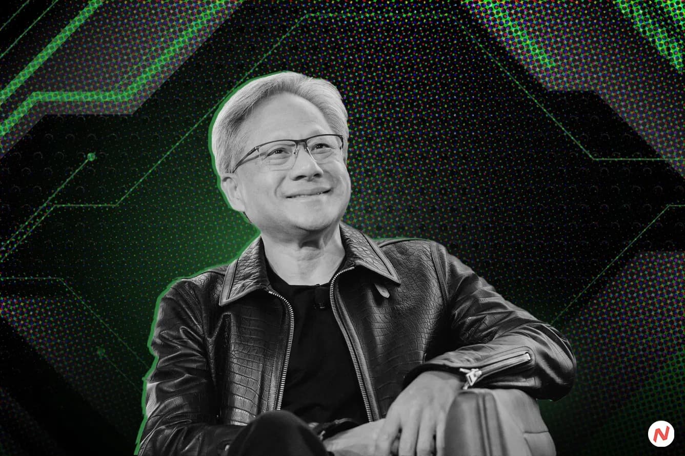 Nvidia CEO Jensen Huang on stage at GTC 2025 unveiling the next-generation Vera Rubin GPU