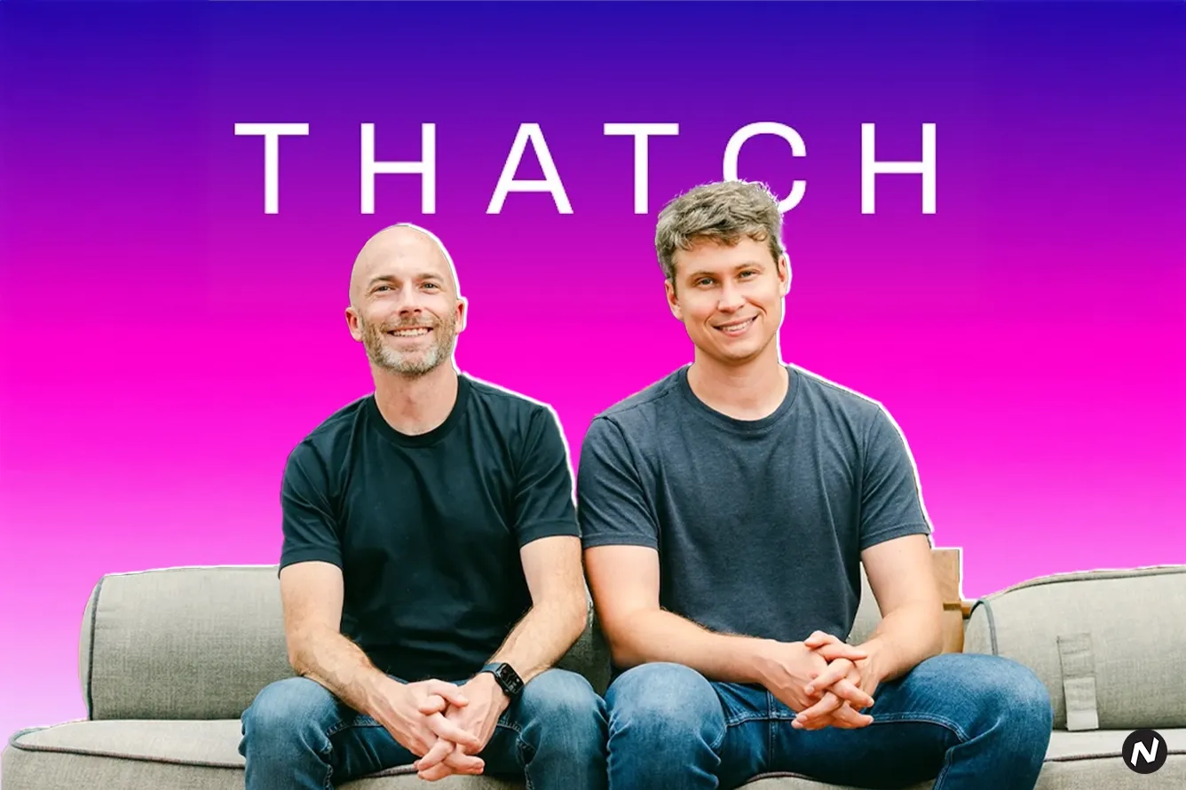 Thatch co-founders Adam Stevenson and Chris Ellis; company raised $40M Series B for employee healthcare benefits platform