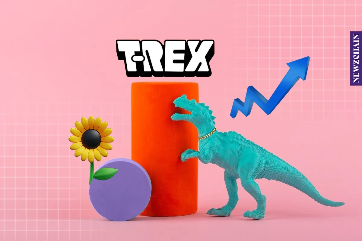 T-Rex blockchain logo: a blockchain rewarding social media engagement on YouTube, TikTok, and X with real-world perks