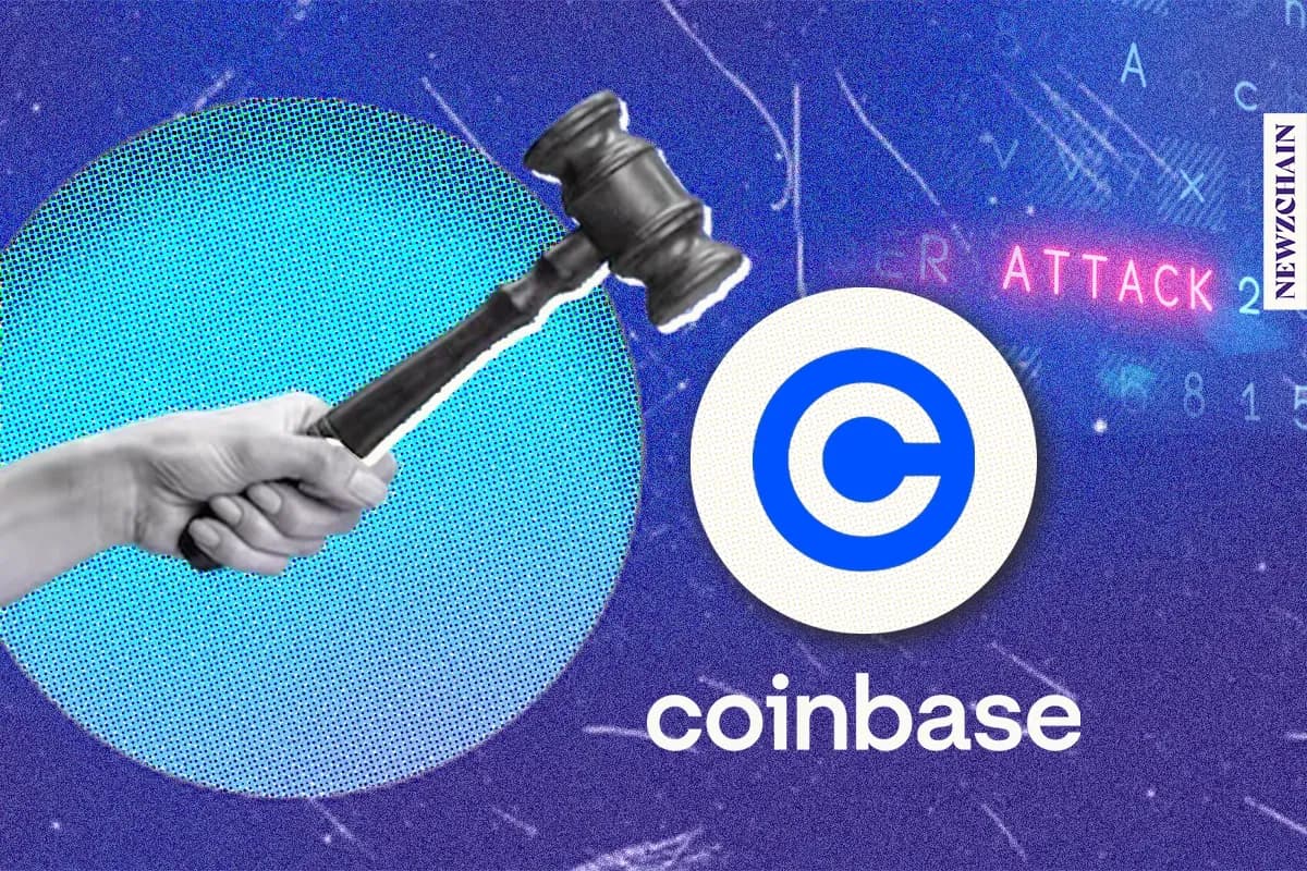 Coinbase logo representing the cryptocurrency exchange targeted in a DOJ-investigated cyberattack