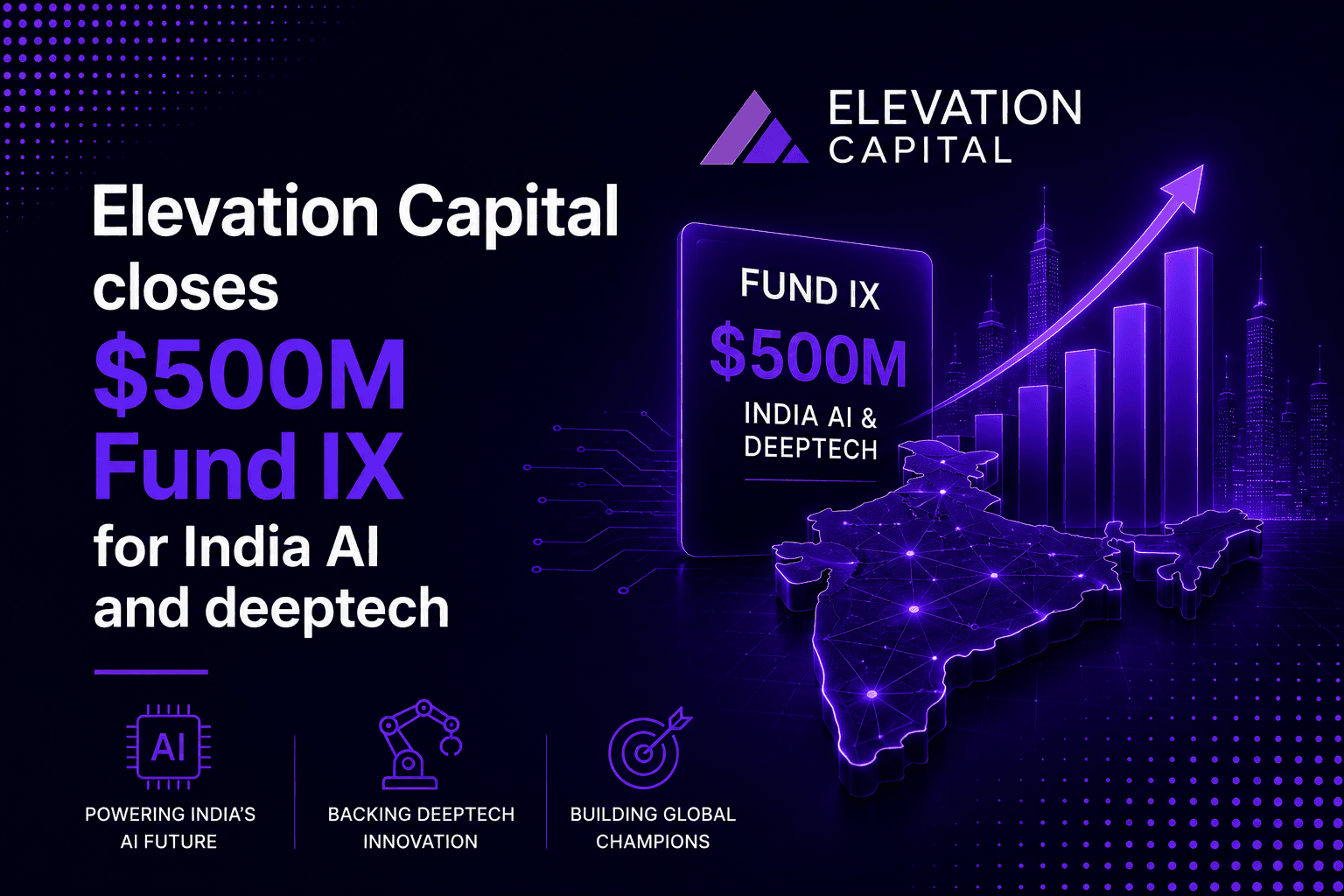 Elevation Capital closes $500M Fund IX for India AI and deeptech
