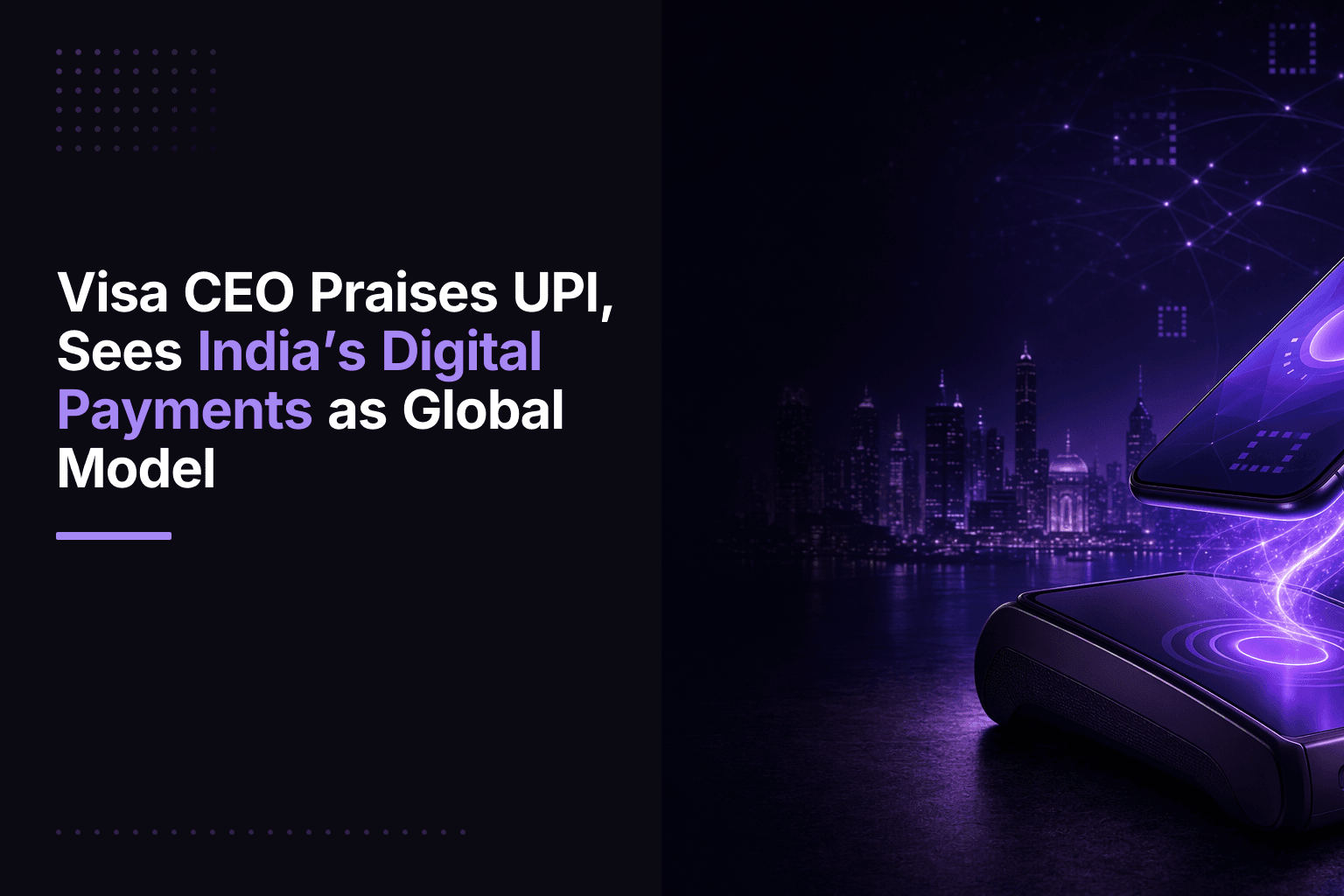 Visa CEO Ryan McInerney speaks at the News18 Rising Bharat Summit 2024, praising India's UPI and digital payments ecosystem