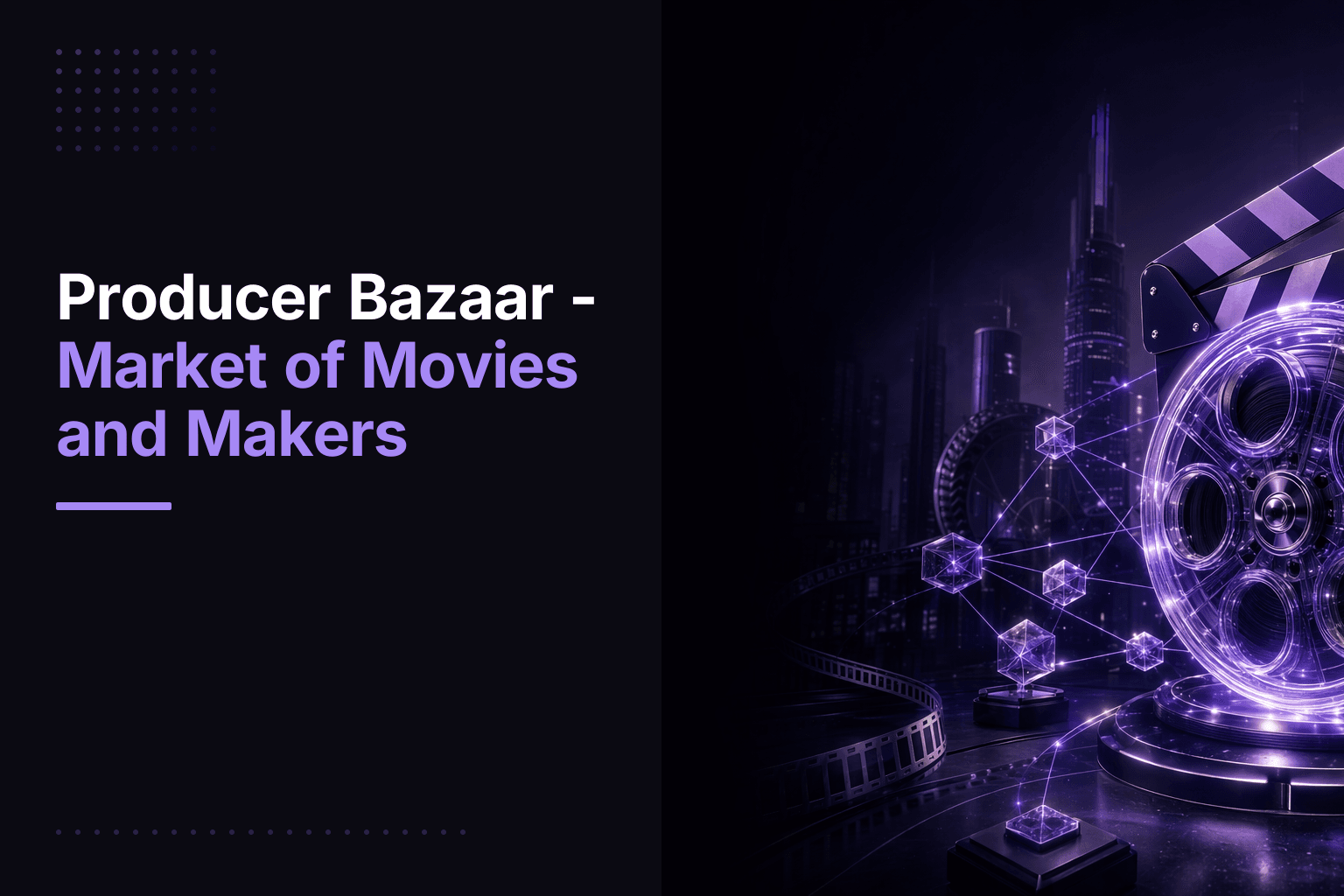 Producer Bazaar founders Senthil Nayagam and GK Tirunavukarasu, promoting their blockchain movie marketplace