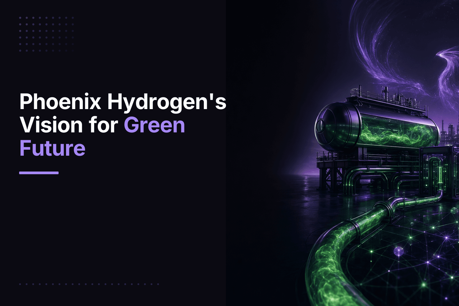 Phoenix Hydrogen's leaders, Shawn Drost and Terence Vomocil, standing next to a hydrogen storage facility.