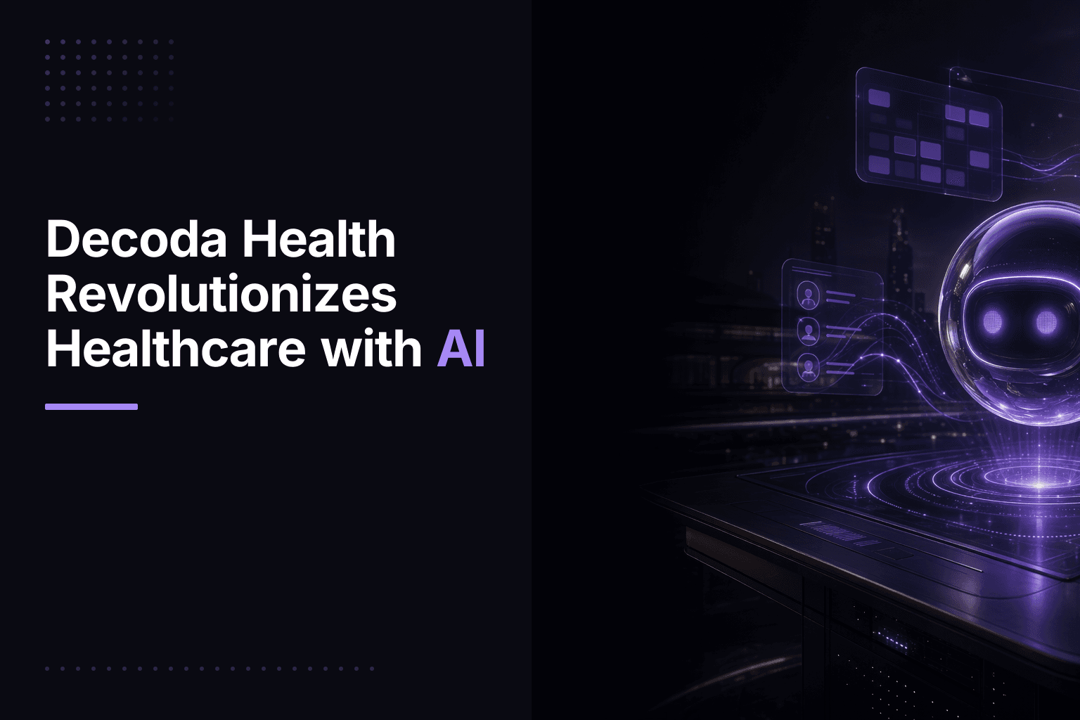 Decoda Health, an AI-driven healthcare administration startup