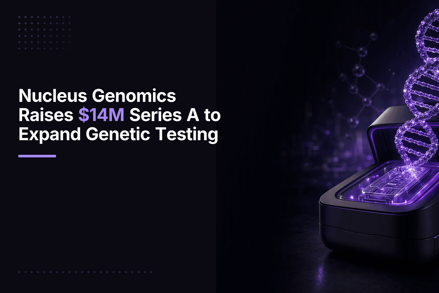 Nucleus Genomics genetic testing startup founder Kian Sadeghi logo