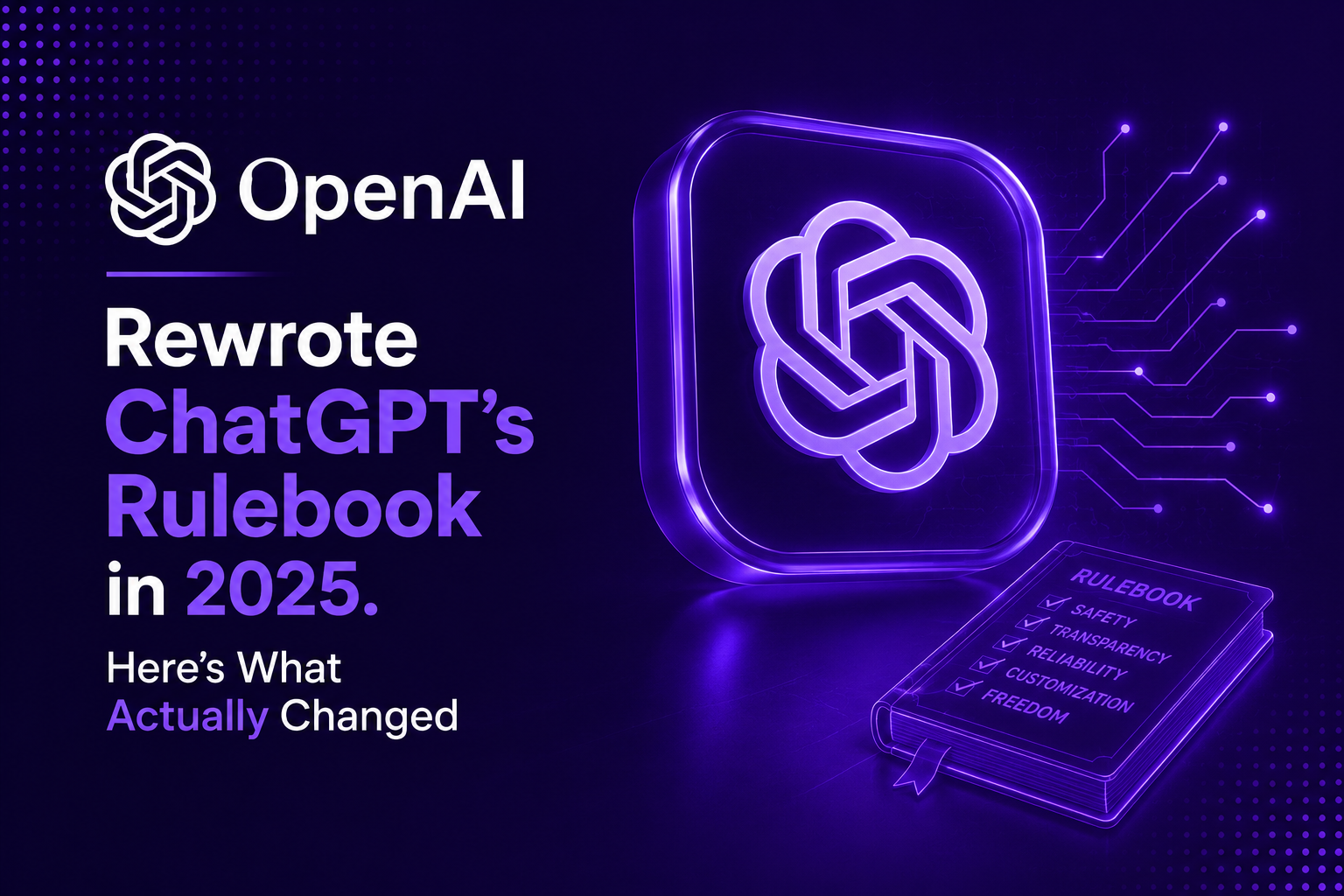 OpenAI Rewrote ChatGPT's Rulebook in 2025. Here's What Actually Changed