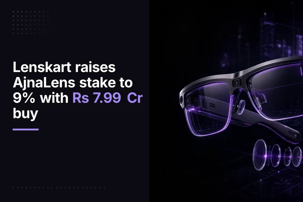Lenskart raises AjnaLens stake to 9% with Rs 7.99 Cr buy