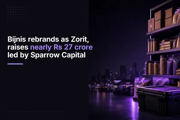 Bijnis rebrands as Zorit, raises nearly Rs 27 crore led by Sparrow Capital
